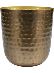 Mayren Plant Pot 26cm Height 24.5cm Dia Pot Gold