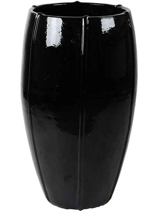 Moda Plant Pot 74cm Height 35cm Dia Emperor Black Shiny Pots & Planters