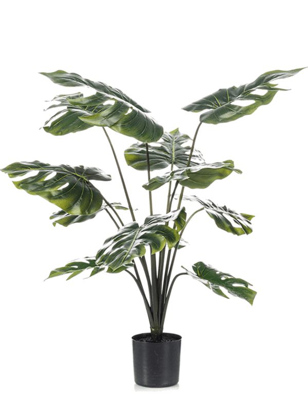 Monstera Artificial Plant Premium Faux 80cm Height Artificial Plants