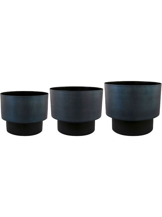 Myra Plant Pot 23cm Height cm Dia Pot Dark Blue (set of 3) Pots & Planters
