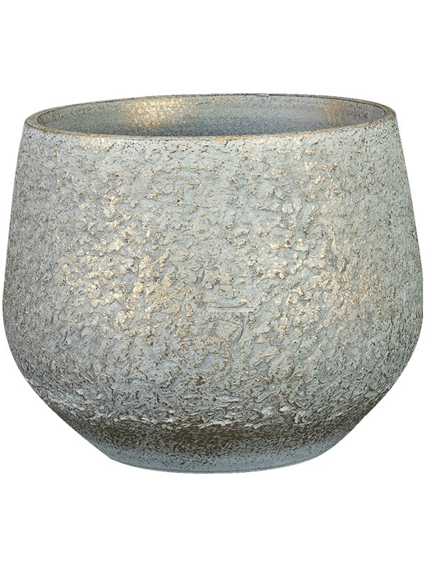 Noor Plant Pot 13cm Height 14cm Dia Pot Metallic Grey