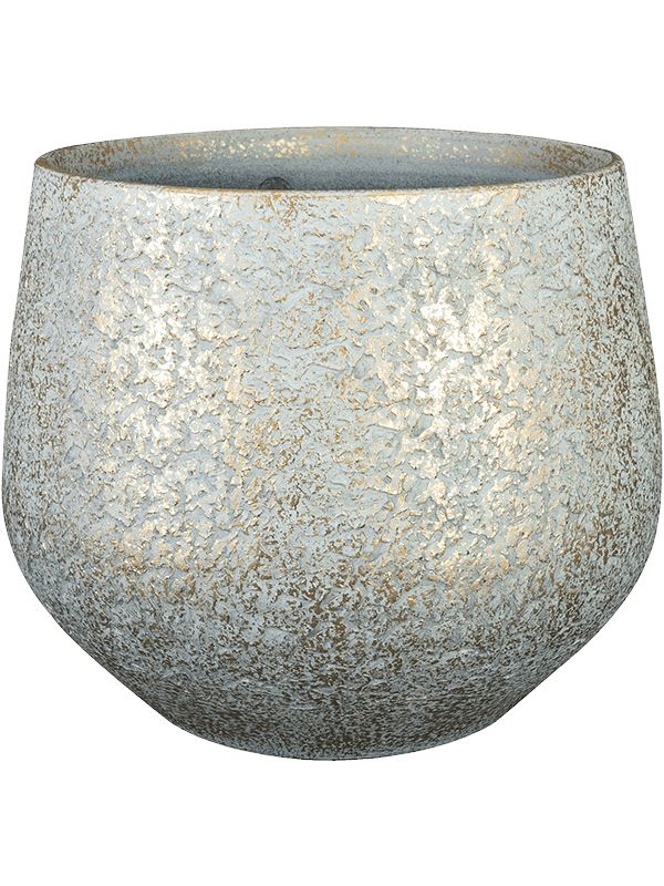 Noor Plant Pot 20cm Height 18cm Dia Pot Metallic Grey