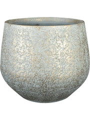 Noor Plant Pot 20cm Height 18cm Dia Pot Metallic Grey