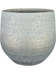 Noor Plant Pot 30cm Height 27cm Dia Pot Metallic Grey