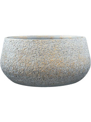 Noor Plant Pot 13cm Height 23cm Dia Bowl Metallic Grey