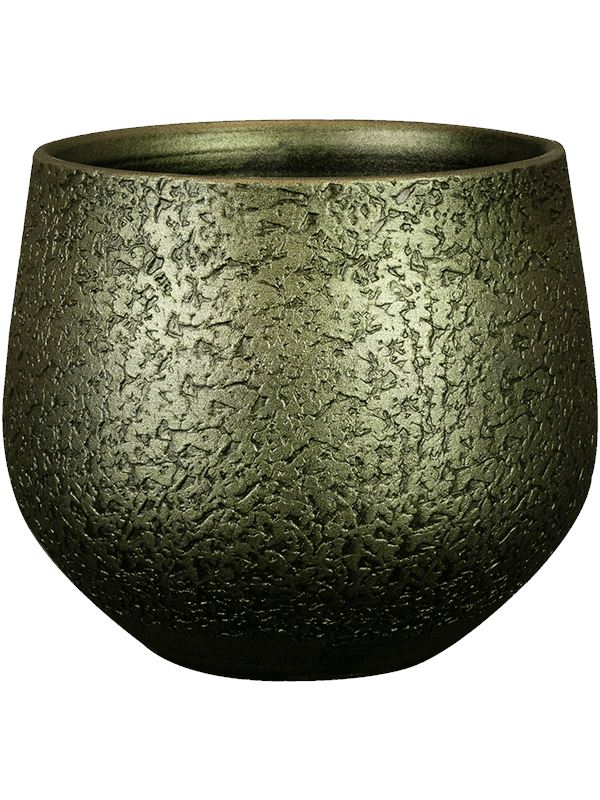 Noor Plant Pot 20cm Height 18cm Dia Pot Velvet Green Pots & Planters