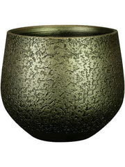 Noor Plant Pot 20cm Height 18cm Dia Pot Velvet Green Pots & Planters