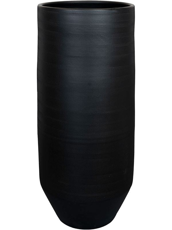 Norell Plant Pot 50cm Height 24cm Dia Pot Tall Black