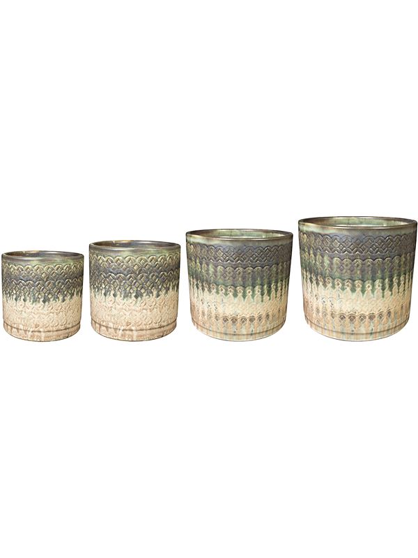 Novan Plant Pot 30cm Height cm Dia Pot Sage (set of 4) Pots & Planters