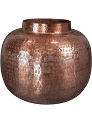 Nynke Plant Pot 24cm Height 14cm Dia Pot Tall Rose Gold Pots & Planters