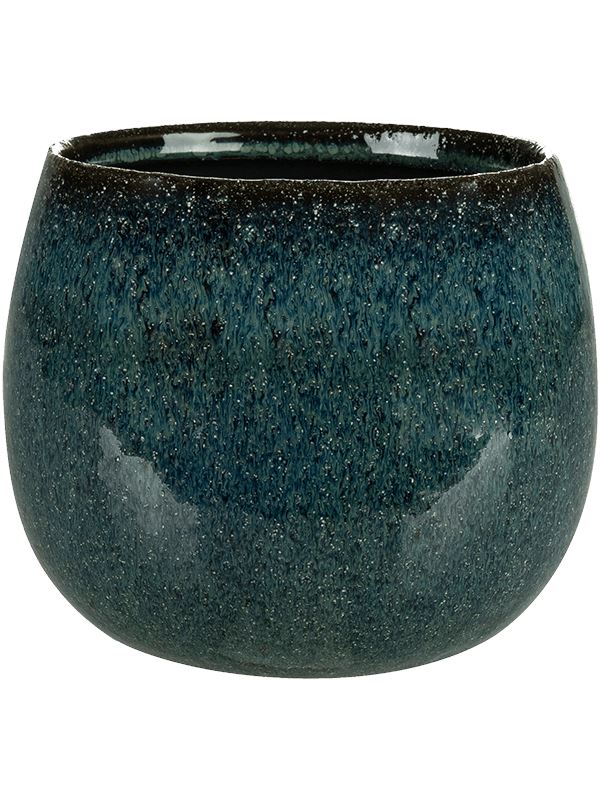 Odile Plant Pot 13cm Height 12cm Dia Pot Petrol