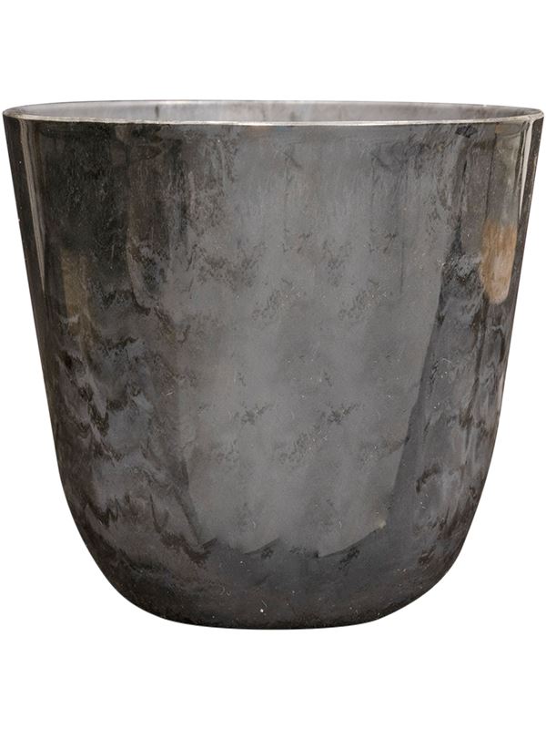 Palermo Plant Pot 28cm Height 28cm Dia Pot Marble Grey Pots & Planters