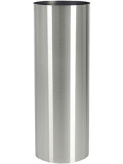 Parel Plant Pot 100cm Height 29cm Dia Column stainless steel brushed unlaquered on felt (1.2mm)