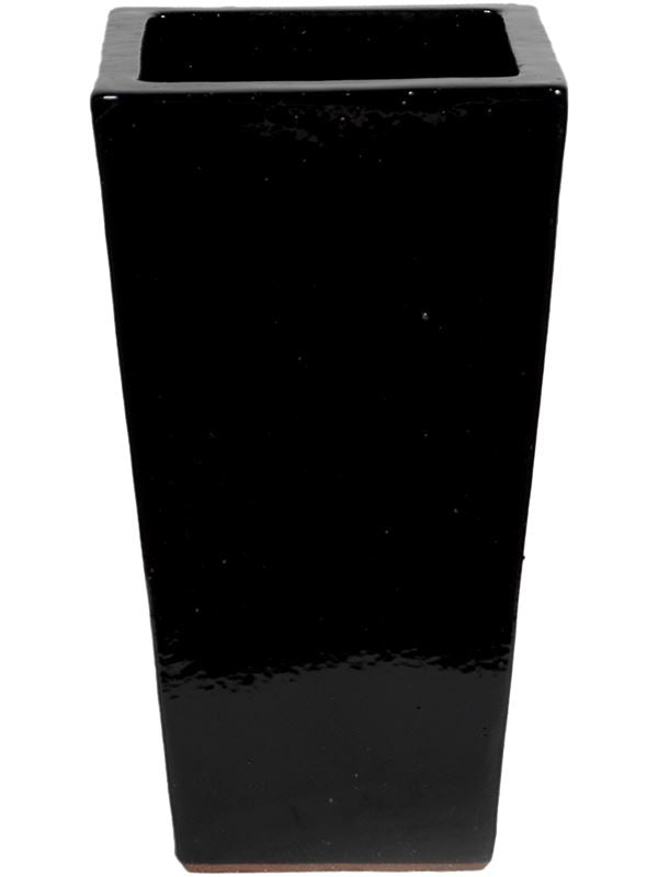 Plain Plant Pot 60cm Height 31cm Dia Kubis Black Shiny Pots & Planters