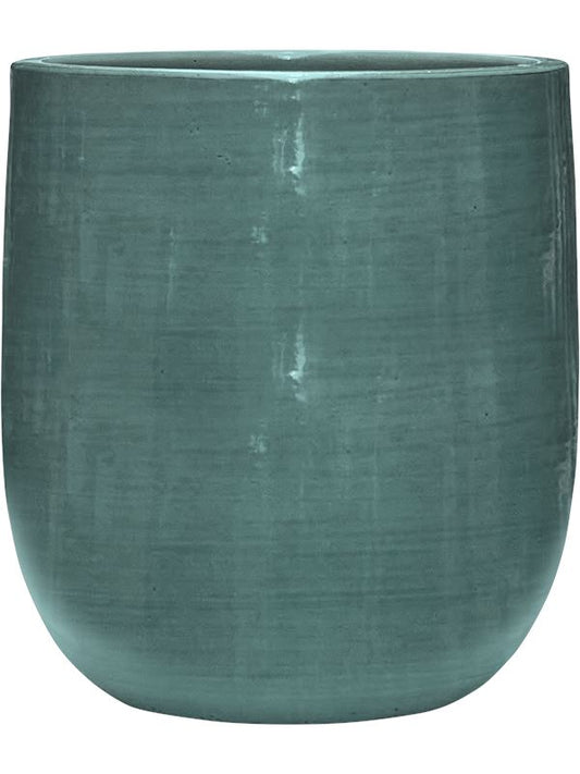 Plain Striped Plant Pot 41cm Height 30cm Dia Darcy Aqua Pots & Planters