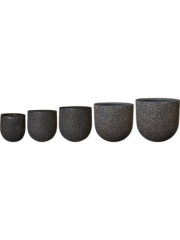 Ravi Plant Pot 48cm Height cm Dia Pot Coffee (set of 5) Pots & Planters