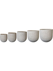 Ravi Plant Pot 48cm Height cm Dia Pot Cream (set of 5) Pots & Planters