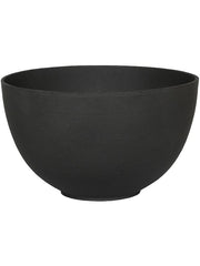 Refined Plant Pot 12cm Height 19cm Dia Peter S Volcano Black