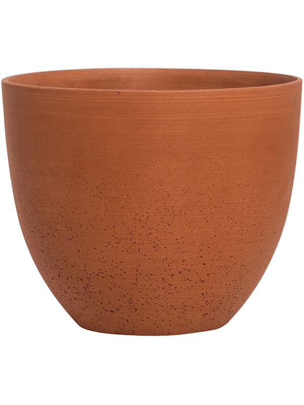 Refined Plant Pot 15cm Height 17cm Dia Coral S Canyon Orange