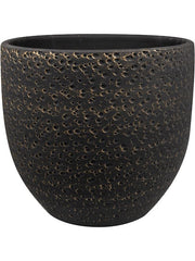 Rinca Plant Pot 26cm Height 26cm Dia Pot Shiny Black