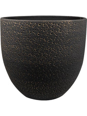 Rinca Plant Pot 36cm Height 35cm Dia Pot Shiny Black