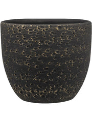 Rinca Plant Pot 13cm Height 12cm Dia Pot Shiny Black