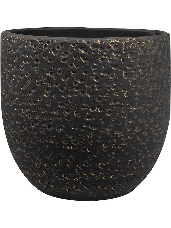 Rinca Plant Pot 23cm Height 22cm Dia Pot Shiny Black