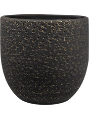 Rinca Plant Pot 23cm Height 22cm Dia Pot Shiny Black