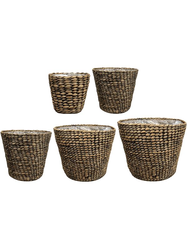 Ritse Plant Pot 32cm Height cm Dia Pot Brown (set of 5)