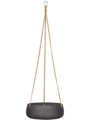 Rough Plant Pot 11cm Height 24cm Dia Eileen (hanging) M Black Washed