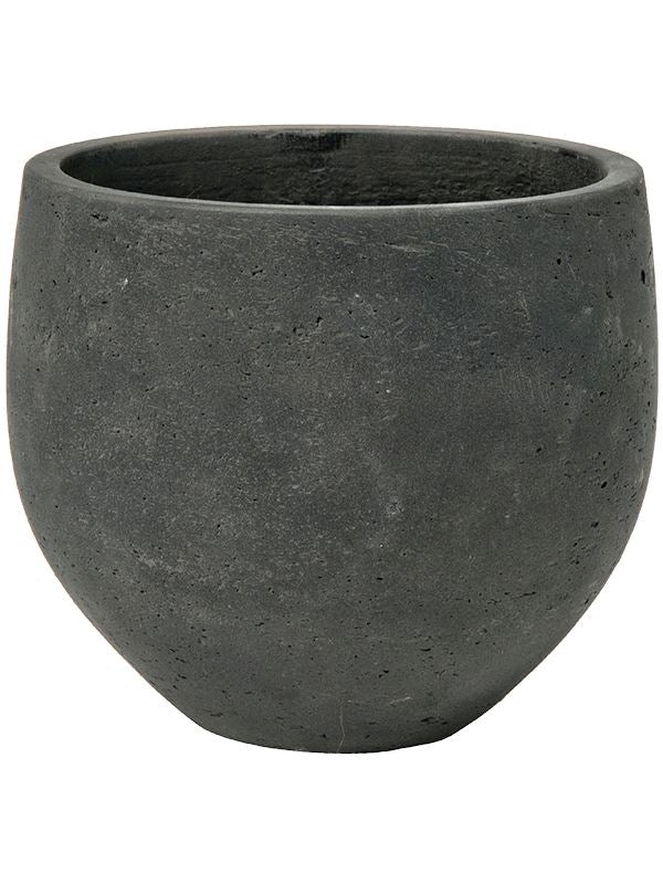 Rough Plant Pot 21cm Height 20cm Dia Mini Orb M Black Washed Pots & Planters