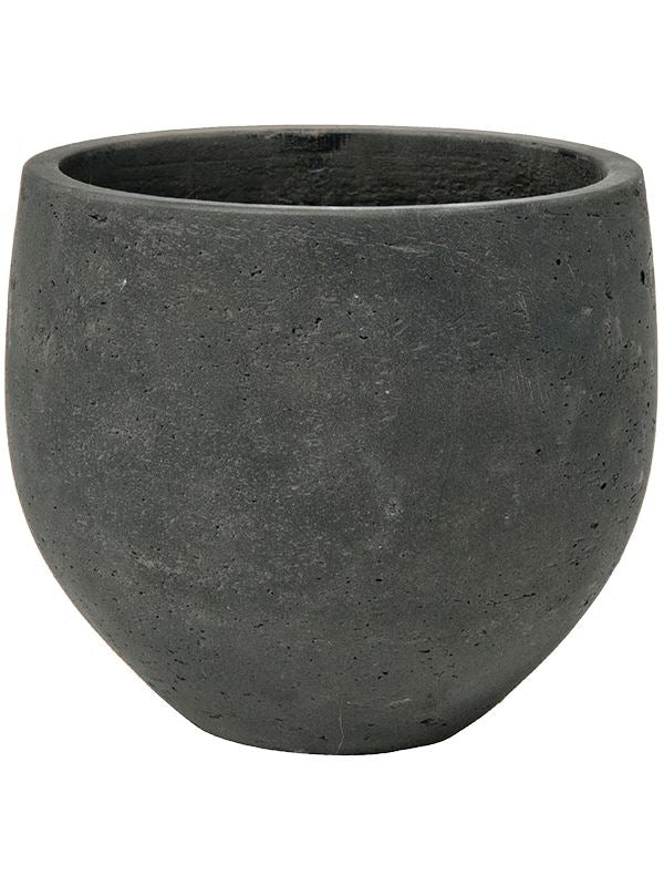 Rough Plant Pot 28cm Height 30cm Dia Mini Orb L Black Washed Pots & Planters