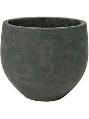 Rough Plant Pot 28cm Height 30cm Dia Mini Orb L Black Washed Pots & Planters