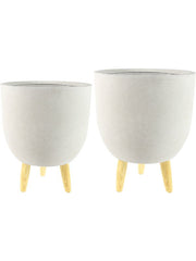 Ruth Plant Pot 41cm Height cm Dia Pot Sand (set of 2) Pots & Planters