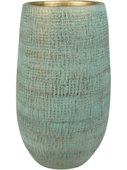 Ryan Plant Pot 30cm Height 12.5cm Dia Pot High Shiny Blue
