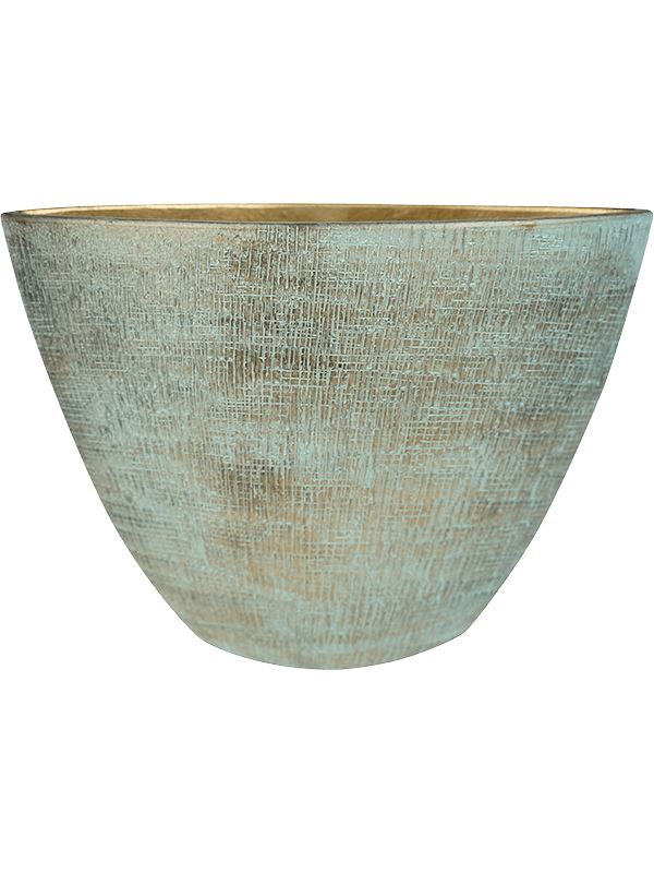 Ryan Plant Pot 35cm Height 16cm Dia Planter Shiny Blue