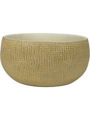 Ryan Plant Pot 13cm Height 23cm Dia Bowl Shiny Sand