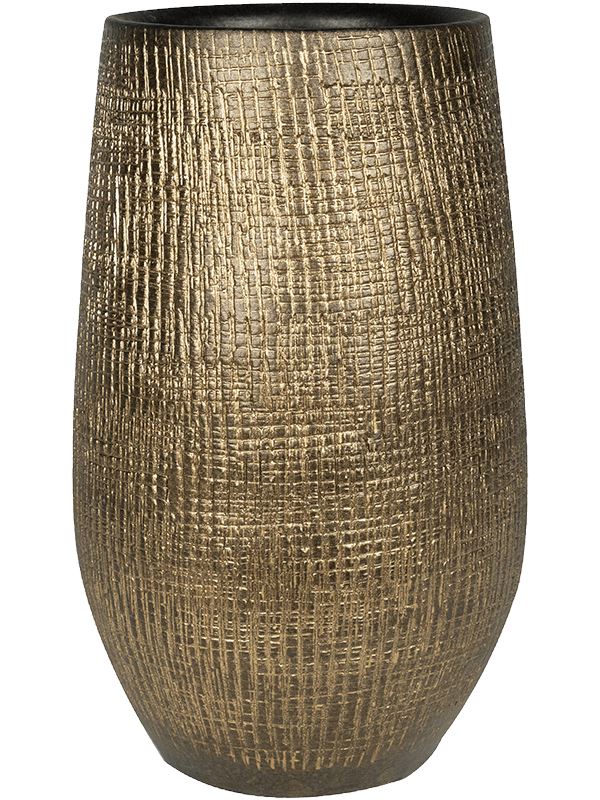 Ryan Plant Pot 68cm Height 21cm Dia Pot High Shiny Gold
