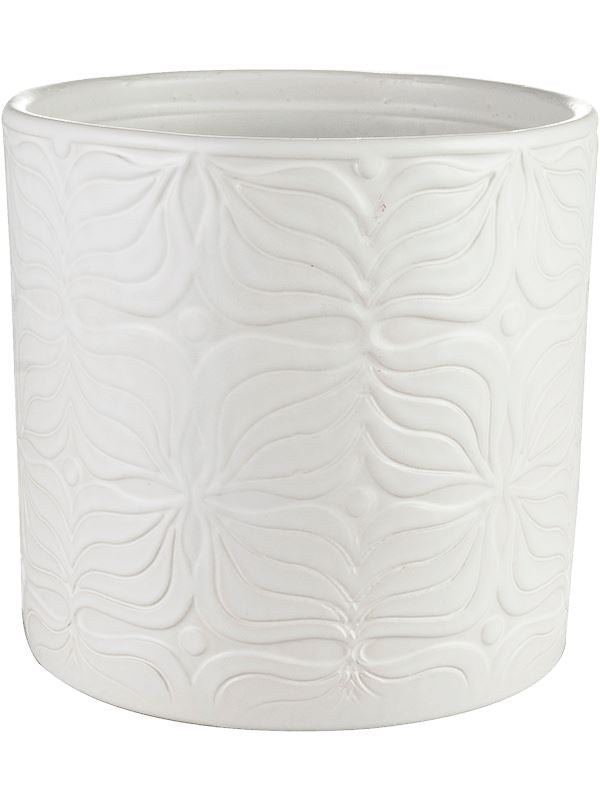 Sil Plant Pot 13cm Height 12cm Dia Pot Matt White