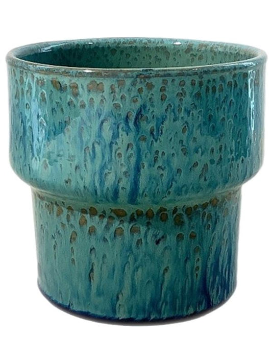 Splanky Plant Pot 20cm Height 18cm Dia Pot Reactive Green Pots & Planters