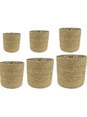 Stef Plant Pot 28cm Height cm Dia Pot Natural (set of 6)