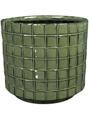 Stian Plant Pot 22cm Height 23cm Dia Pot Moss Green