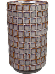Stian Plant Pot 24cm Height 12cm Dia Pot Tall Deep Purple Pots & Planters