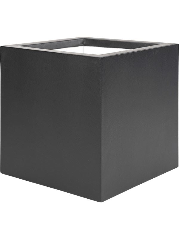 Stretto Plant Pot 50cm Height 52cm Dia Cube Anthracite Pots & Planters