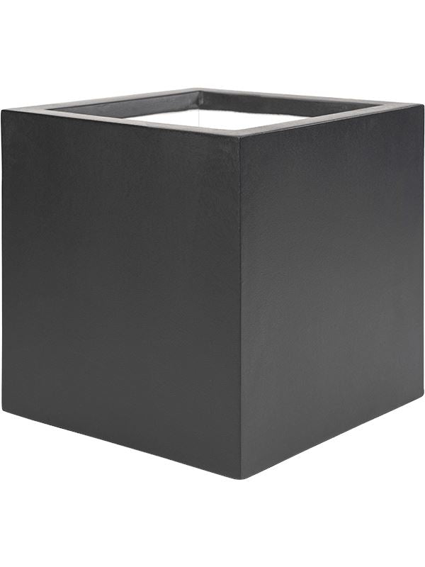Stretto Plant Pot 60cm Height 52cm Dia Cube Anthracite Pots & Planters
