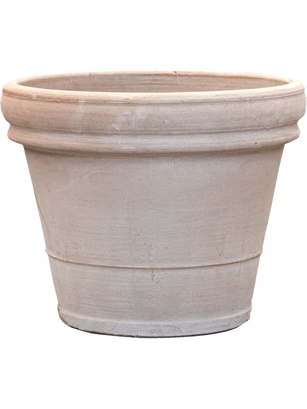 Terra Cotta Plant Pot 49cm Height 51cm Dia Doppio bordo Grey Pots & Planters