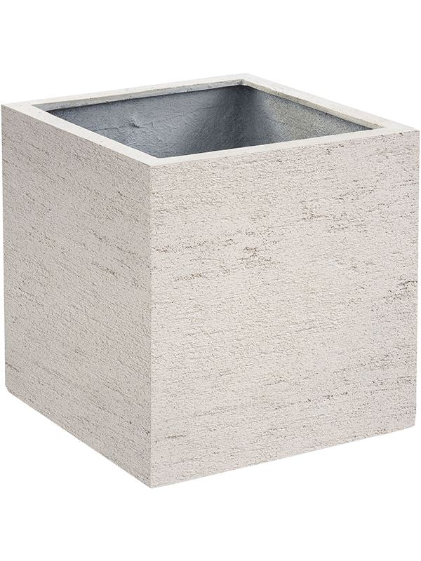 Terreno Plant Pot 40cm Height 32cm Dia Cube Sand Pots & Planters