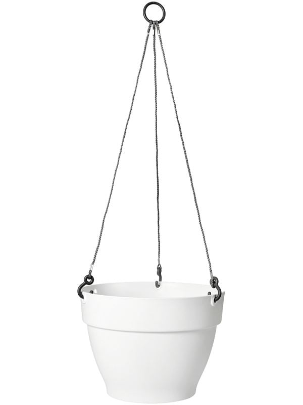 Vibia Plant Pot 18cm Height 25cm Dia Campana Hanging Basket White Pots & Planters