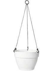 Vibia Plant Pot 18cm Height 25cm Dia Campana Hanging Basket White Pots & Planters
