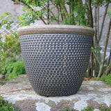 25cm Cromarty Antique Gold Plant Pot Outdoor Pots